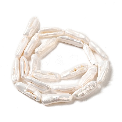 Natural Baroque Pearl Keshi Pearl Beads Strands PEAR-E016-024-1