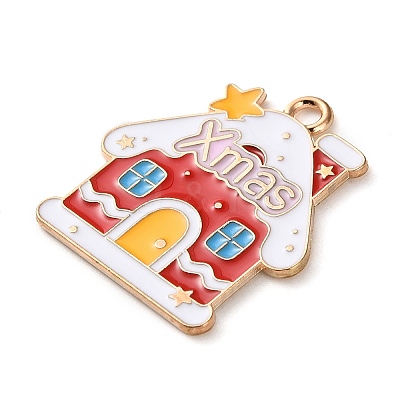Alloy Enamel Pendants ENAM-B030-02G-01-1