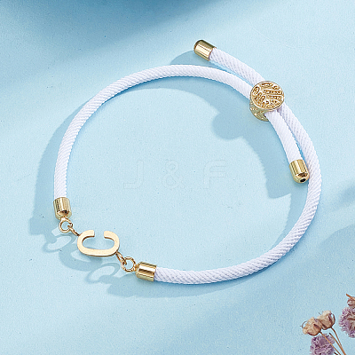 1pc Adjustable Nylon Cord Slider Bracelets for Women BJEW-LP0001-33C-G-1