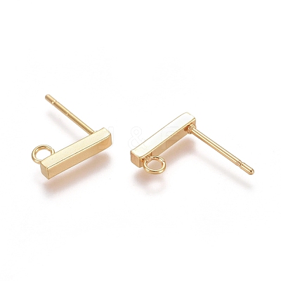 304 Stainless Steel Stud Earring Findings X-STAS-E482-03B-G-1