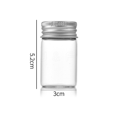 Clear Glass Bottles Bead Containers CON-WH0085-75C-01-1