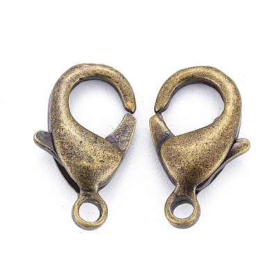 Brass Lobster Claw Clasps KK-903-AB-NF-1