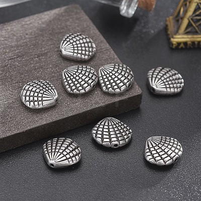 Tibetan Style Alloy Beads TIBEB-A004-007TAS-NR-1
