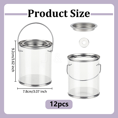 Clear Plastic Party Favor Cans CON-WH0086-220-1