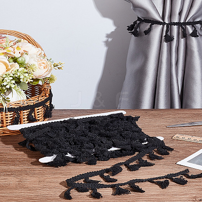 10 Yards Cotton Tassel Lace Trim Ribbon OCOR-LP0001-02-1