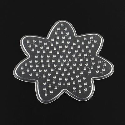 Flower ABC Plastic Pegboards used for 5x5mm DIY Fuse Beads DIY-Q009-15-1