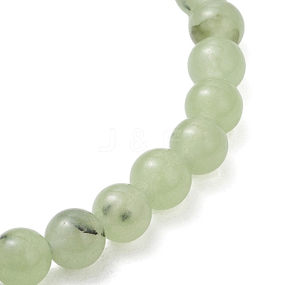 Natural Prehnite Beads Stretch Bracelets for Women BJEW-JB13197-1
