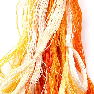 Real Silk Embroidery Threads OCOR-D012-01W-1