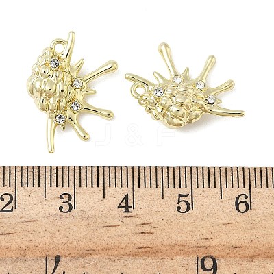 Alloy Rhinestone Pendants FIND-L025-08G-1