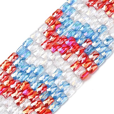 Electroplate Glass Beads Strands EGLA-D300-05-17-1