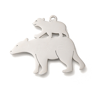 304 Stainless Steel Pendants STAS-S144-08P-1