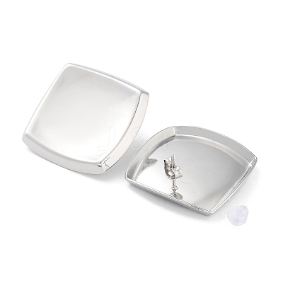 Non-Tarnish 304 Stainless Steel Stud Earring EJEW-H116-01C-P-1