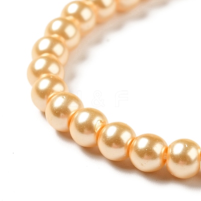 Eco-Friendly Dyed Glass Pearl Round Beads Strands HY-A002-4mm-RB072-1