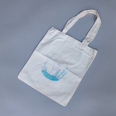 Canvas Bag Embroidery Starter Kits DIY-WH20005-06B-1