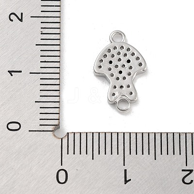 Brass Pave Clear & Black Cubic Zirconia Pet Puppy Connector Charms KK-Z061-01P-02-1