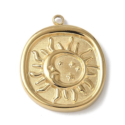 304 Stainless Steel Pendants X-STAS-G352-05G-1