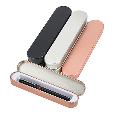 6Pcs 3 Colors Tinplate Tweezers Empty Box with Hinged Lid AJEW-BC0007-11-1