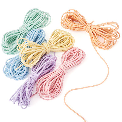 30M 6 Colors Polyester Elastic Cords EC-TA0001-07C-1
