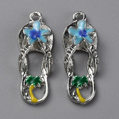 Alloy Enamel Pendants FIND-WH0129-39C-1