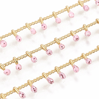 Brass Handmade Beaded Chain CHC-G011-07G-06-1