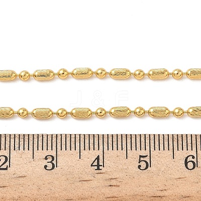2.5MM Brass Column Ball Chain Necklaces for Women NJEW-B148-04G-1