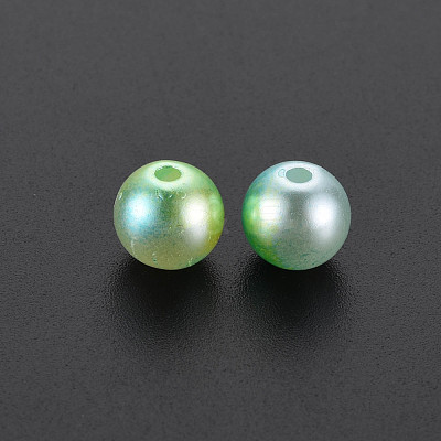 ABS Plastic Imitation Pearl Beads OACR-T003-46-1
