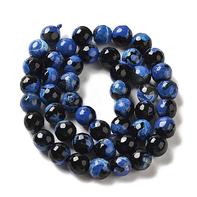 Natural Fire Crackle Agate Beads Strands G-G079-A04-03-1
