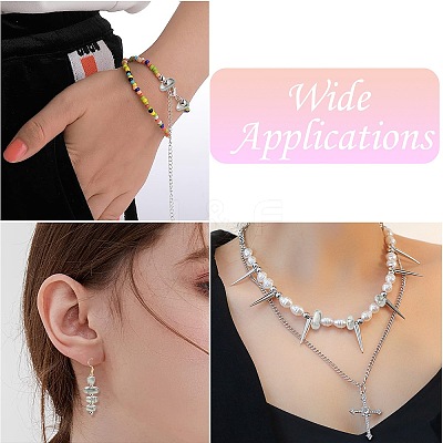 36Pcs 6 Styles 304 Stainless Steel Beads STAS-CJ0002-90-1