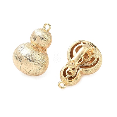 Textured Brass Pendants KK-C172-19G-1