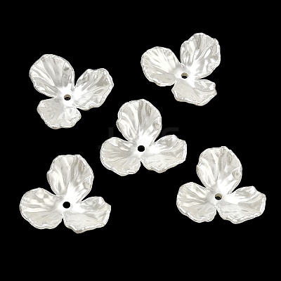 3-Petal ABS Plastic Imitation Pearl Bead Caps KY-F024-03-1