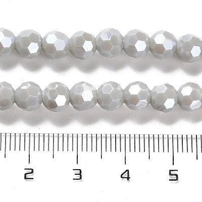 Electroplate Opaque Glass Beads Strands LS-EGLA-A035-P6mm-A22-1