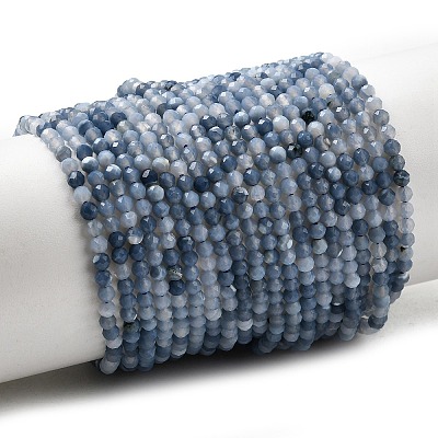 Natural Blue Opal Beads Strands G-P603-C-2mm-04-1