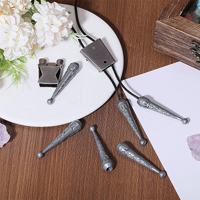 DIY Alloy Bolo Tie Making Finding Kit FIND-CA0009-03B-1