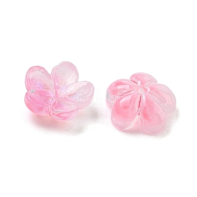 Dyed & Heated Glass Bead Caps GLAA-C042-01I-1