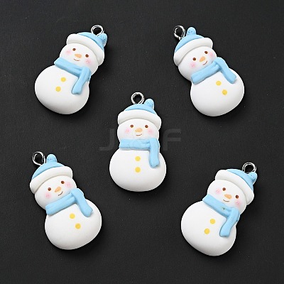 Christmas Opaque Resin Pendants X-RESI-G043-A02-1