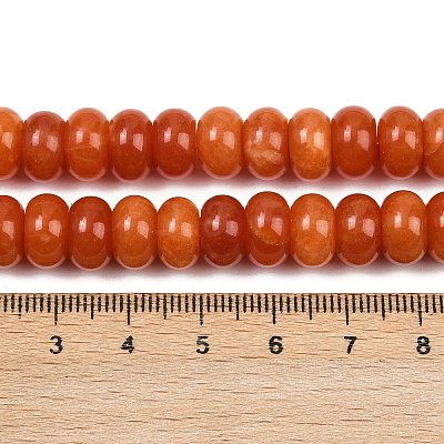 Dyed Natural White Jade Beads Strands G-G107-A26-01-1