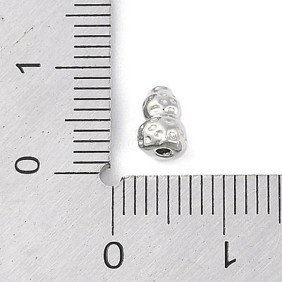 Brass Pave Clear Cubic Zirconia Beads LS-KK-F875-14P-1
