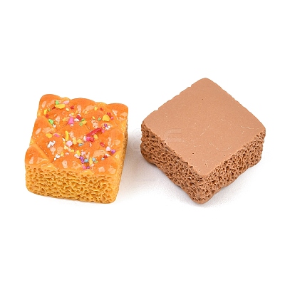 Opaque Resin Imitation Food Cabochons CRES-D329-02-1