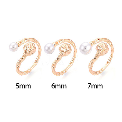 Brass Cuff Ring Settings KK-T076-42G-1