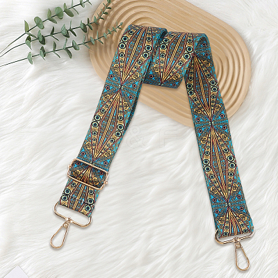 1Pc Evil Eye Pattern Adjustable Nylon Bag Straps AJEW-CL0003-40-1
