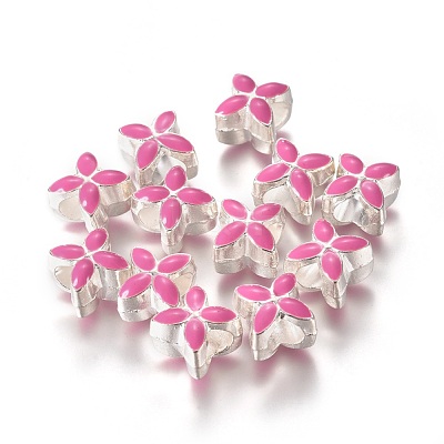 Alloy Enamel European Beads MPDL-R006-01-1