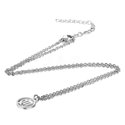 201 Stainless Steel Pendants Necklaces LS-NJEW-S063-TN505-6-1