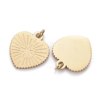 Ion Plating(IP) 304 Stainless Steel Charms STAS-F256-053G-1