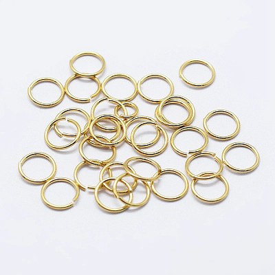 925 Sterling Silver Saw Cut Open Jump Rings STER-F036-02G-1x7mm-1