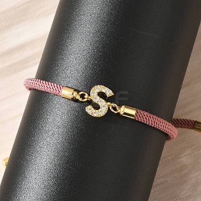 Adjustable Nylon Cord Bracelets BJEW-C096-01G-19-1