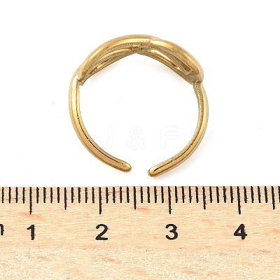 304 Stainless Steel Open Cuff Rings for Women RJEW-U060-01G-G-1