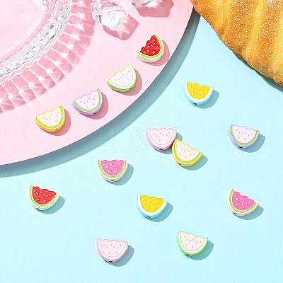 14Pcs 7 Colors Zinc Alloy Enamel Beads FIND-CJ0003-31-1