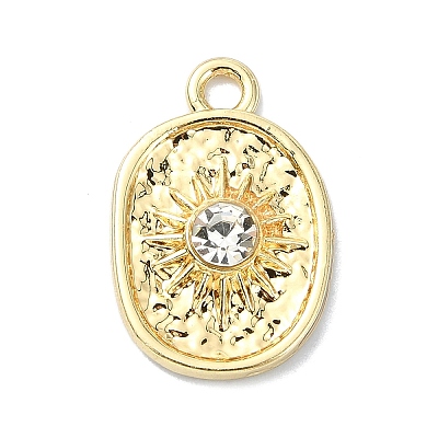 Alloy Clear Rhinestone Pendants PALLOY-S188-09G-01-1
