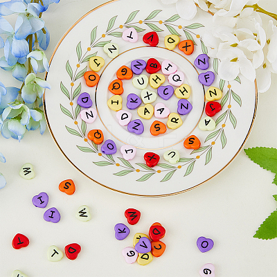 180Pcs 6 Colors Horizontal Hole Opaque Acrylic Beads SACR-HY0001-01-1