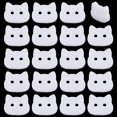 60Pcs Acrylic Buttons BUTT-PH0001-59C-01-1